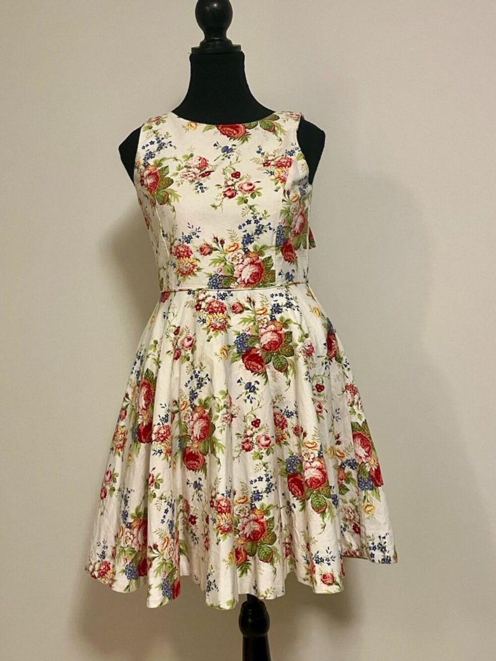 Ralph Lauren White with Floral Short Dress